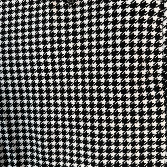 Old Navy Womens Size XL Houndstooth Black White Stevie Cropped Pull On Pants - Picture 6 of 8